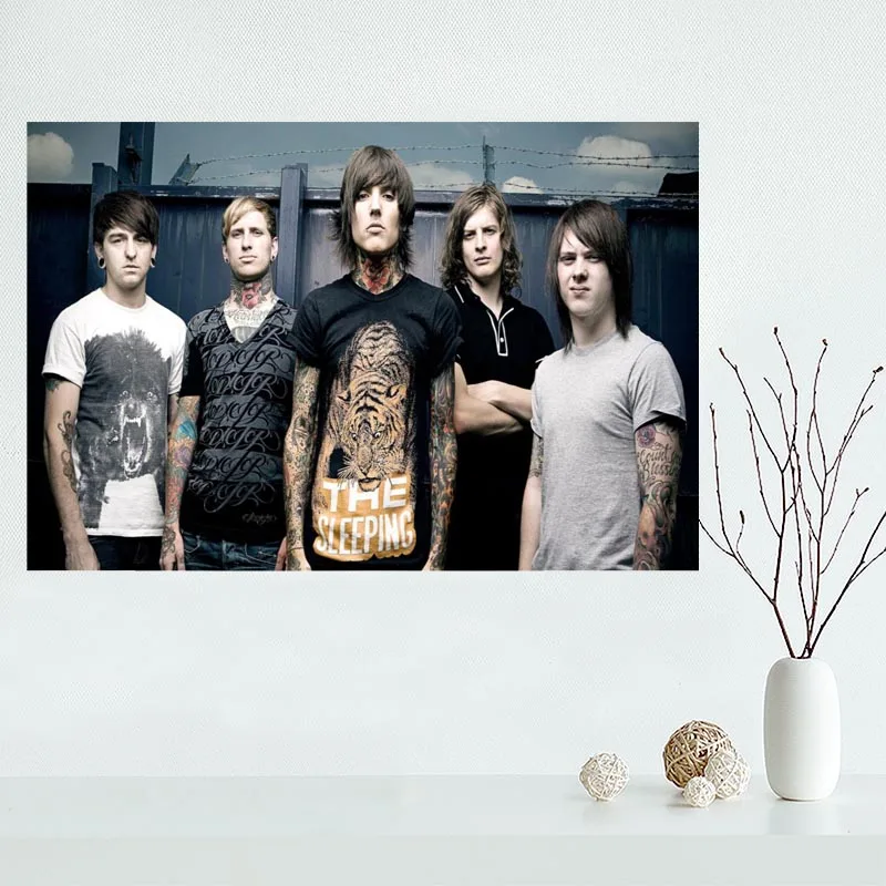 Mondern Custom Bring Me The Horizon Canvas картина стене плакат cloth print DIY Fabric постер| |