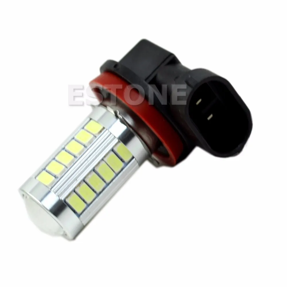 H11 супер яркий 5630 SMD 33 светодиодный 12V Авто белые противотуманные лампы Светильник