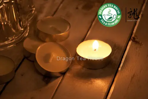 Luces de t&eacute; de soja sin humo, color blanco, sin perfume, 50 piezas-2