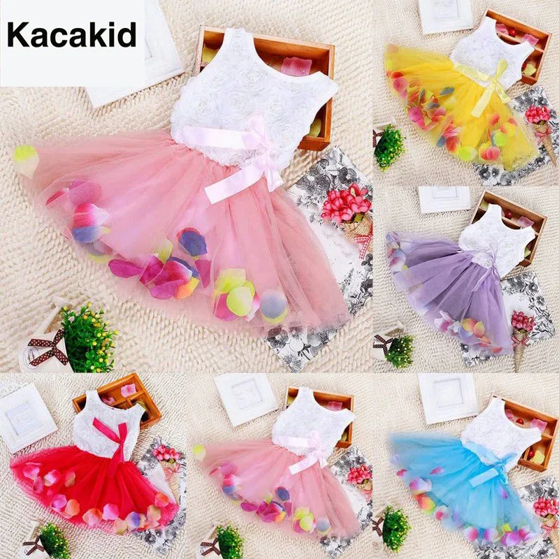 Baby Girls Dresses Sleeveless Lovely Birthbay Party Vestidos For Kids New Summer Children Clothing | Детская одежда и обувь