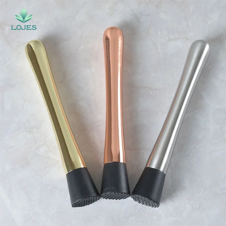 

Useful Cocktail Muddler Barware Mojito Cocktail Stainless Steel Bar Mixer DIY Drink Fruit Muddler Crushed Ice Barware Bar Tool