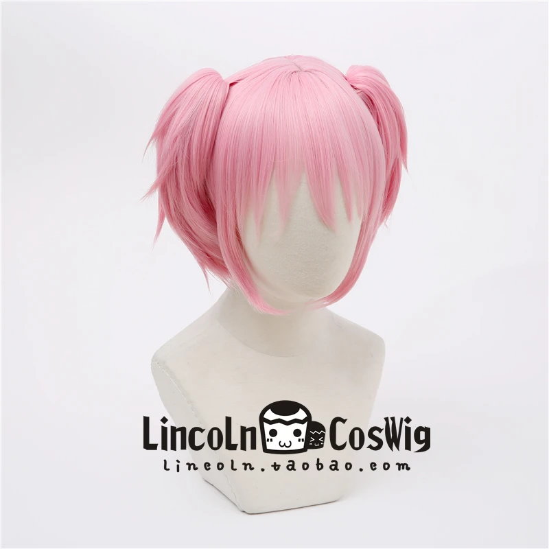 Kaname Madoka розовый парик косплей синтетические волосы Хэллоуин косплей Puella Magi Madoka Magica