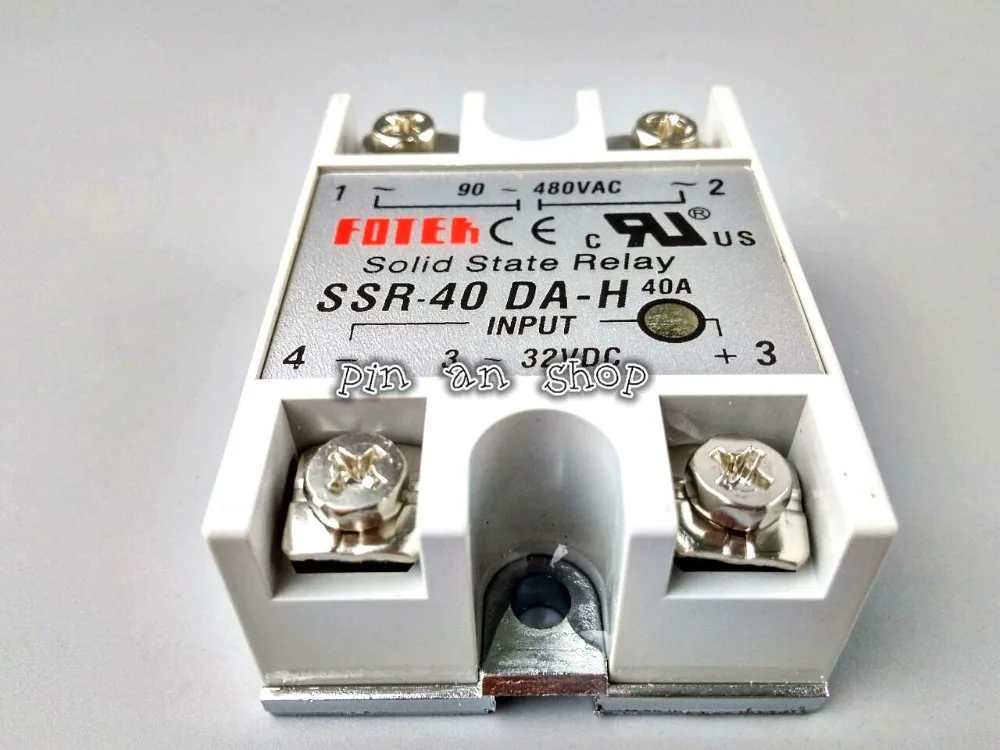 SSR 40 DA H DC AC твердотельное реле 40A 3 32V / 90 480V w теплоотвод|relay ssr 40a|ssr 40asolid state relay |