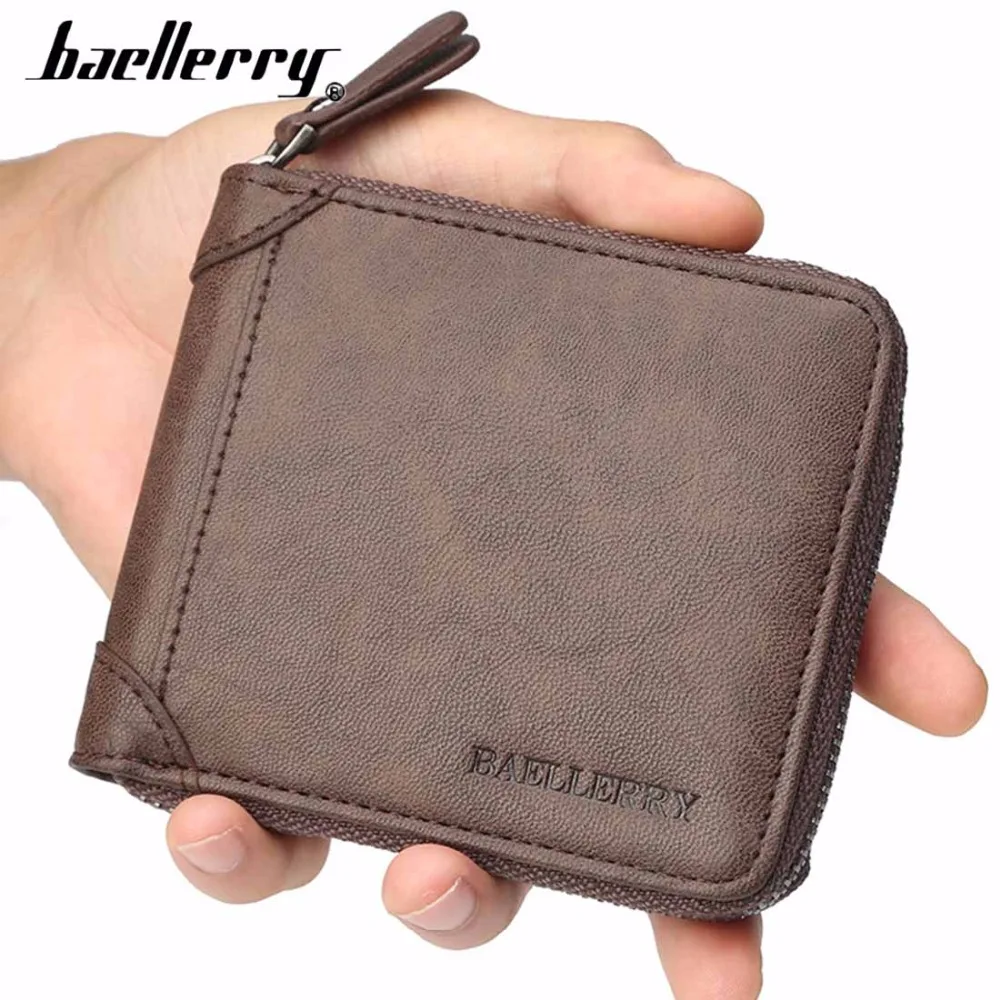 Кошелек Baellerry мужской кожаный на молнии с отделением для карт | Багаж и сумки