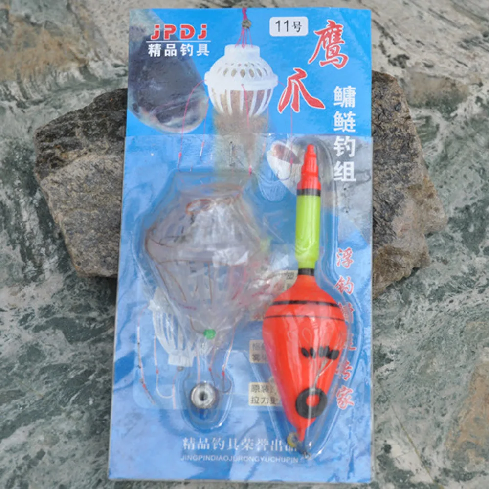 Поплавок для ловли карпа морской Монстр с шестью прочными взрывными крючками два