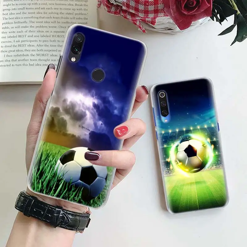 Чехол с футбольным мячом для Xiaomi Redmi Note 7 Pro 7 6 5 Plus 5A 6A 4X S2 GO Pocophone F1 чехол для телефона Coque