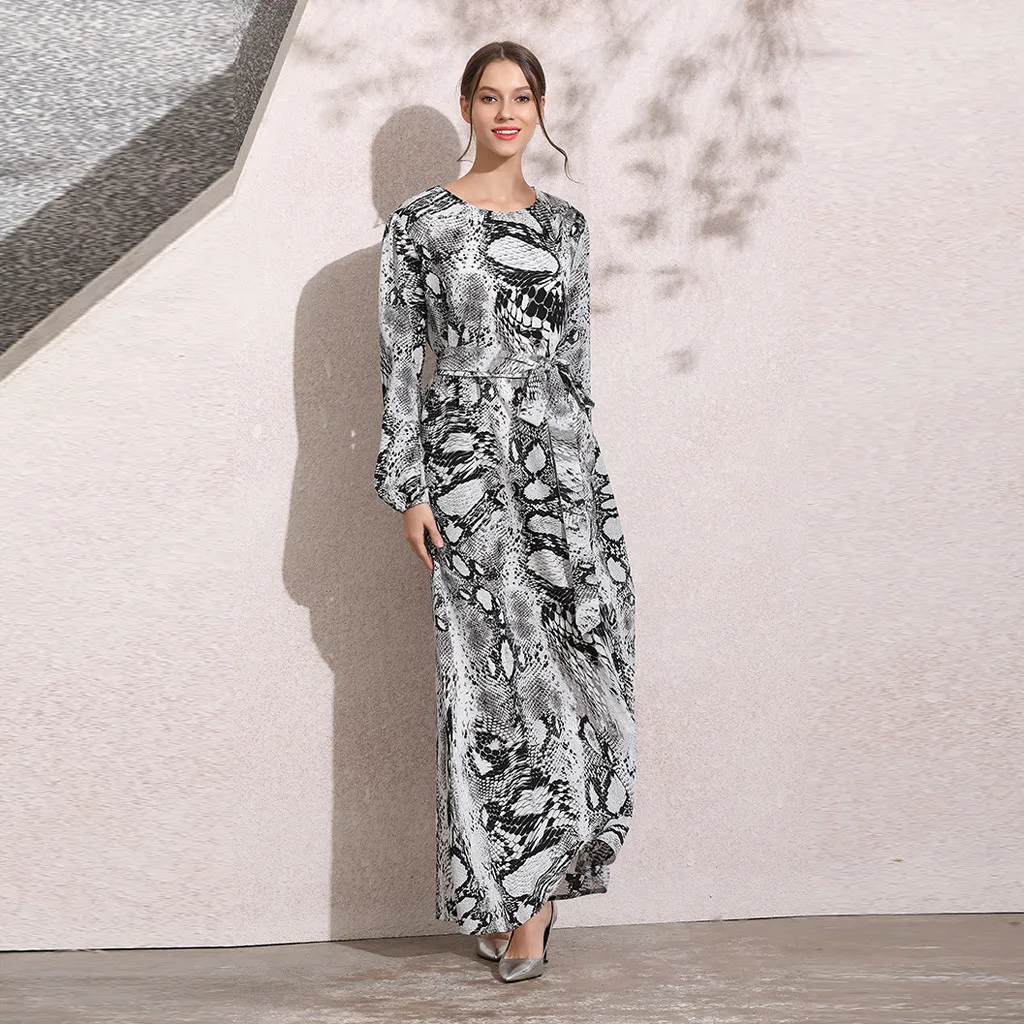 Vestidos 2019 Весенняя полосатая Abaya Дубай Турция арабское мусульманское женское