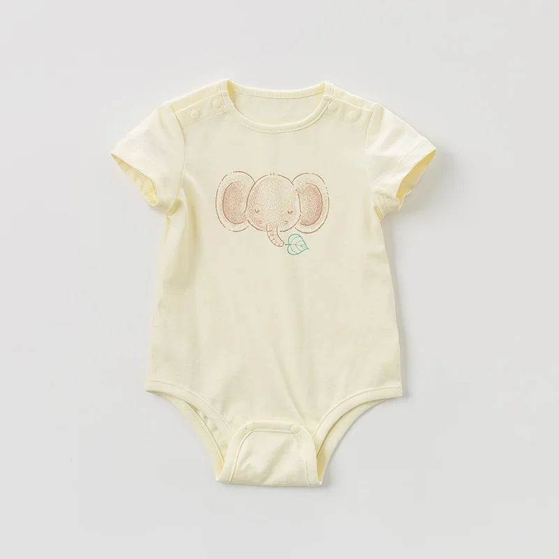 DBH10784-1 dave bella summer new born baby boy shorts sleeve romper infant toddler jumpsuit children boutique 1 piece |
