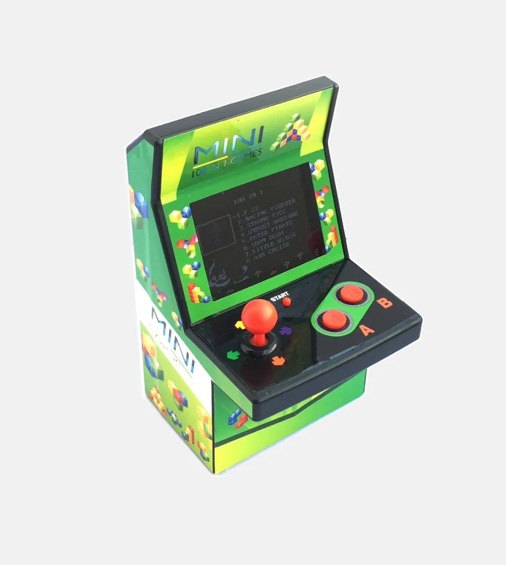 8 Bit 2.8 inch Arcade Station Retro Mini Portable 1 Player Handheld Video Game Players Coin Console Built-in 108 Classic Games |