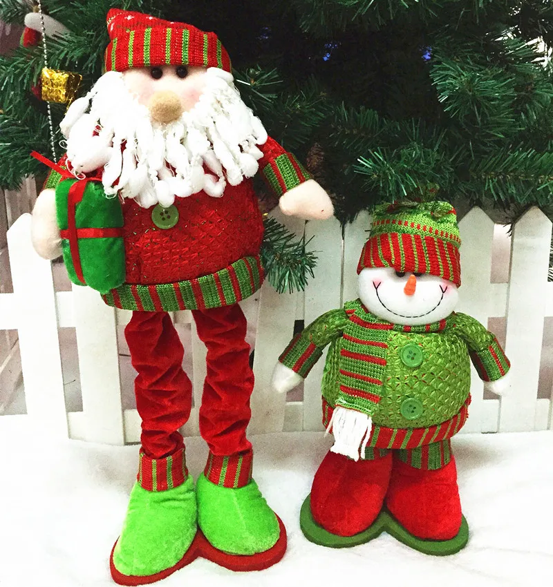 1 шт. модные небеса Рождественский Снеговик кукла Санта Клаус рождественские