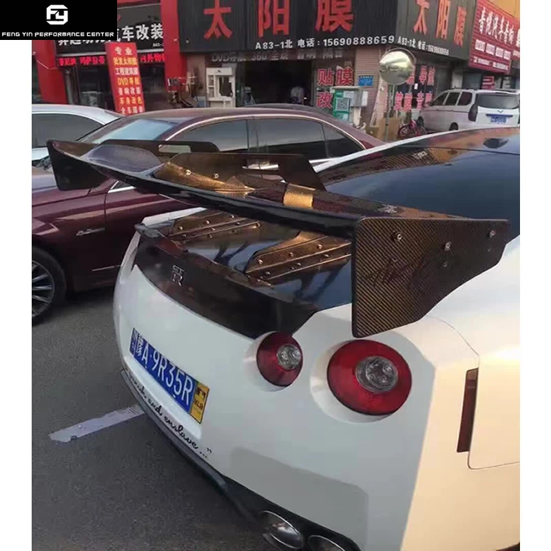 GTR GT-R R35 автомобильные Спойлеры заднего крыла из углеродного волокна для Nissan R35 GT-R GTR автомобильный комплект кузова 09-15