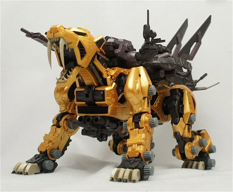 BT 1/72 ZOIDS сабля Тигровая золото собранная модель Gundam Аниме Фигурки игрушки в сборе