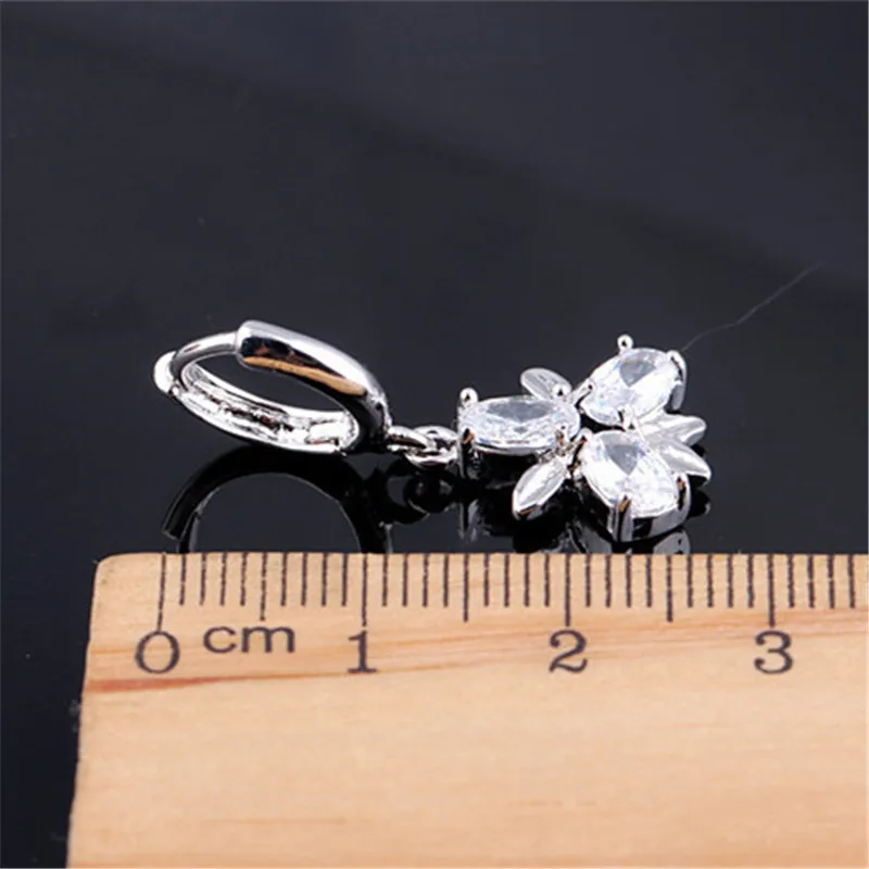 RONGQING 2018 новые модные высококачественные циркониевые висячие серьги с цветком