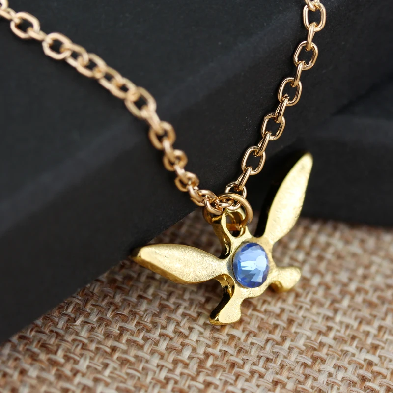 Мода Бабочка Ожерелье Винтаж Розовое Золото Сплава Простой Легенда О Zelda