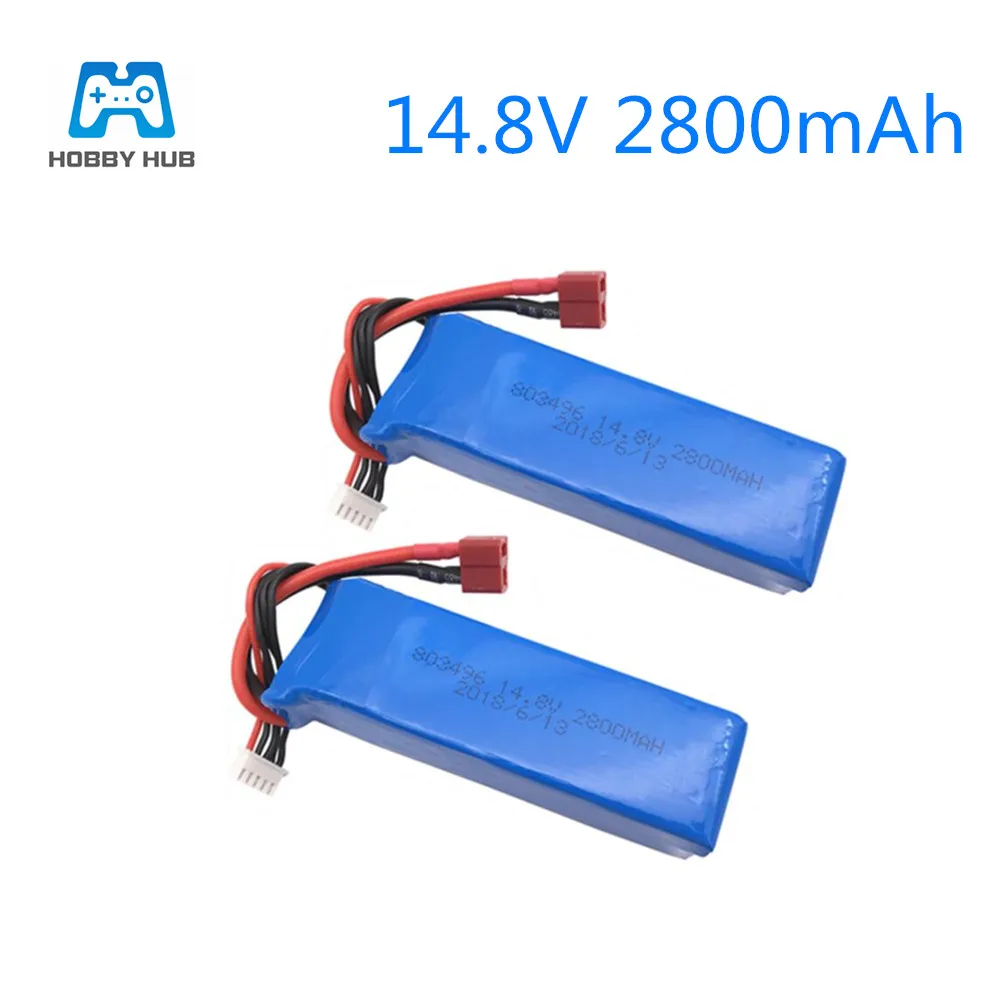 2 шт. 14,8 в 2800 мАч 803496 Lipo аккумулятор для FT010 FT011 Lipo батарея 14,8 в 2800 мАч 30C, для RC лодки RC вертолет Quadcopter