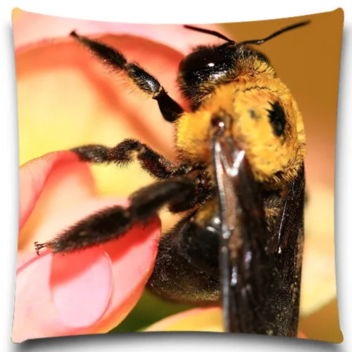 Наволочка с Пчелой насекомыми хлопковая Полиэстеровая подушка чехол для дивана
