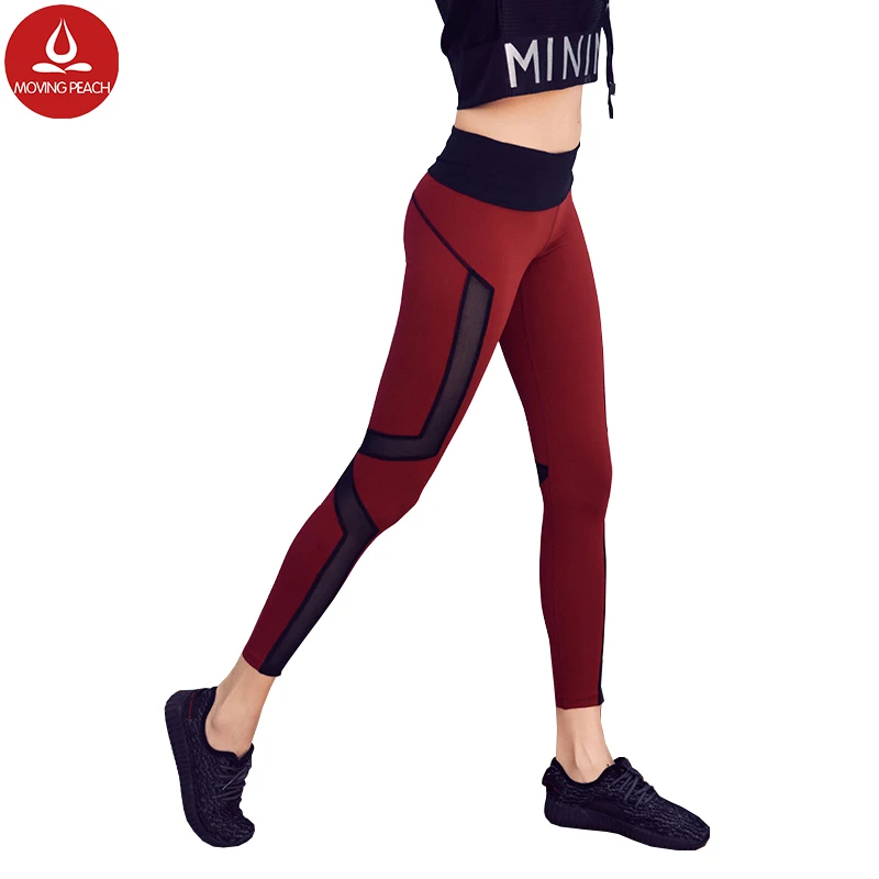 Fitness Women Sport Leggings Running Tights Elastic jogger spandex+polyester leggins sport wear fitness top damen gym yoga pants | Спорт и