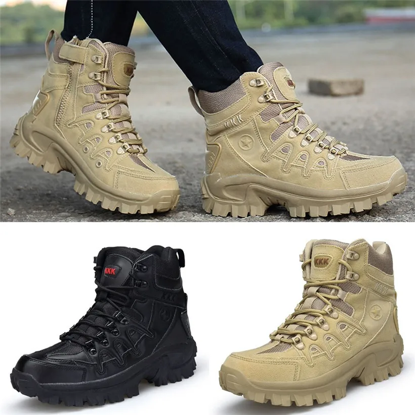 Мужские уличные кроссовки износостойкие на шнуровке туристические ботинки