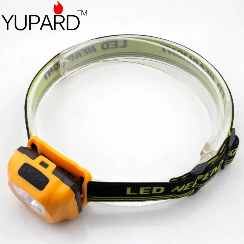 Фонарь налобный YUPARD яркий Индуктивный с питанием от 3 батареек ААА 100 м|outdoor