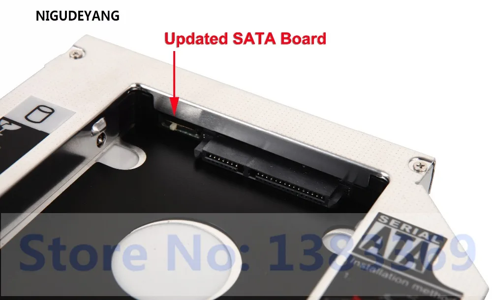 NIGUDEYANG 12 7 мм SATA 2nd HDD SSD жесткий диск Caddy адаптер Оптический отсек для Acer Aspire 5749 5750G