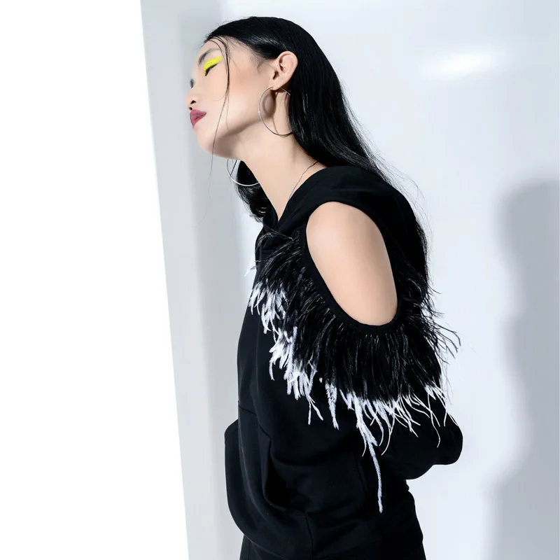 2018 женские кофта топ с открытыми плечами весенние блузки Панк пуловер Boho Дамы