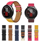 Ремешок из натуральной кожи для наручных часов Xiaomi Huami Amazfit PACE, сменный Браслет для смарт-часов, 22 мм