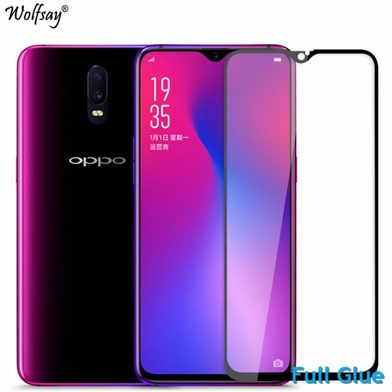 

2 шт Полный Клей протектор экрана для OPPO F9 Pro закаленное стекло OPPO F9 полное покрытие стекло OPPO F9 A7X 9H 2.5D Премиум пленка Wolfsay