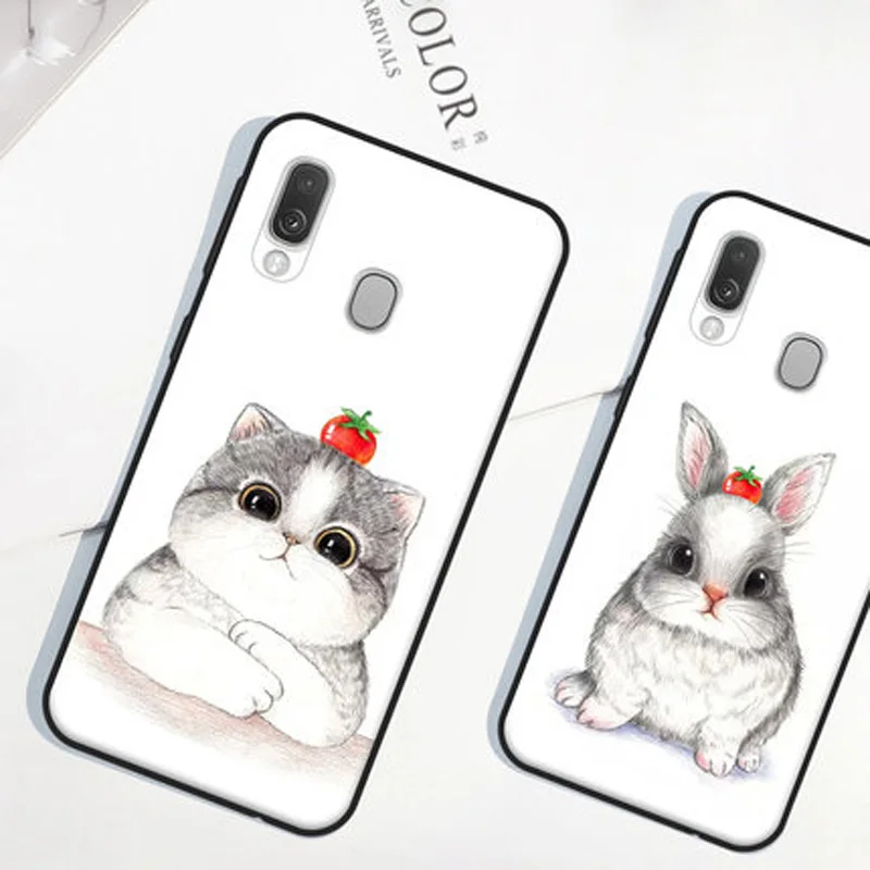 Чехол для Samsung galaxy A40 мягкий ретро-чехол телефона 2019 силиконовый защитный чехол