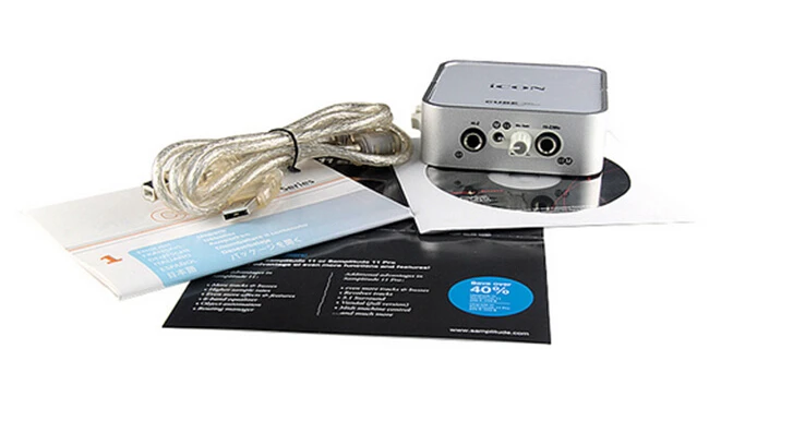 Оригинальное изображение cube мини внешняя звуковая карта аудио интерфейс для