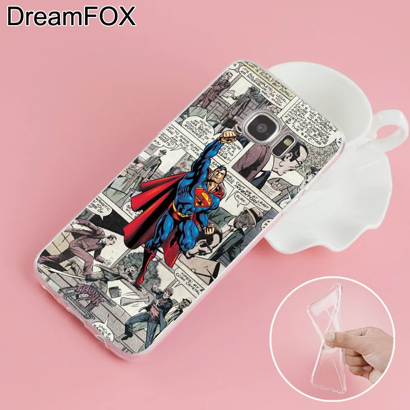 DREAMFOX L103 America Marvel Soft TPU Silicone Cover For Samsung Galaxy S5 S6 S7 S8 S9 S10 S11 5G S11E S10E Lite Edge Plus Case |