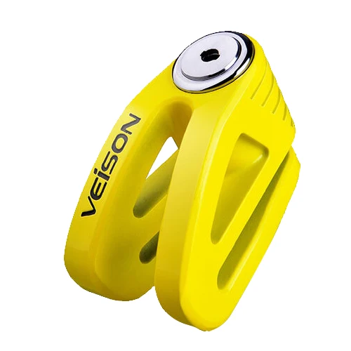Yellow VEISON, 6 мм, контактный замок для мотоциклетной сигнализации, мотоциклетный замок для колеса мотоцикла, дисковый замок для скутера, сигнализация для тормоза, защита от кражи, металлический замок - Цвет: Yellow