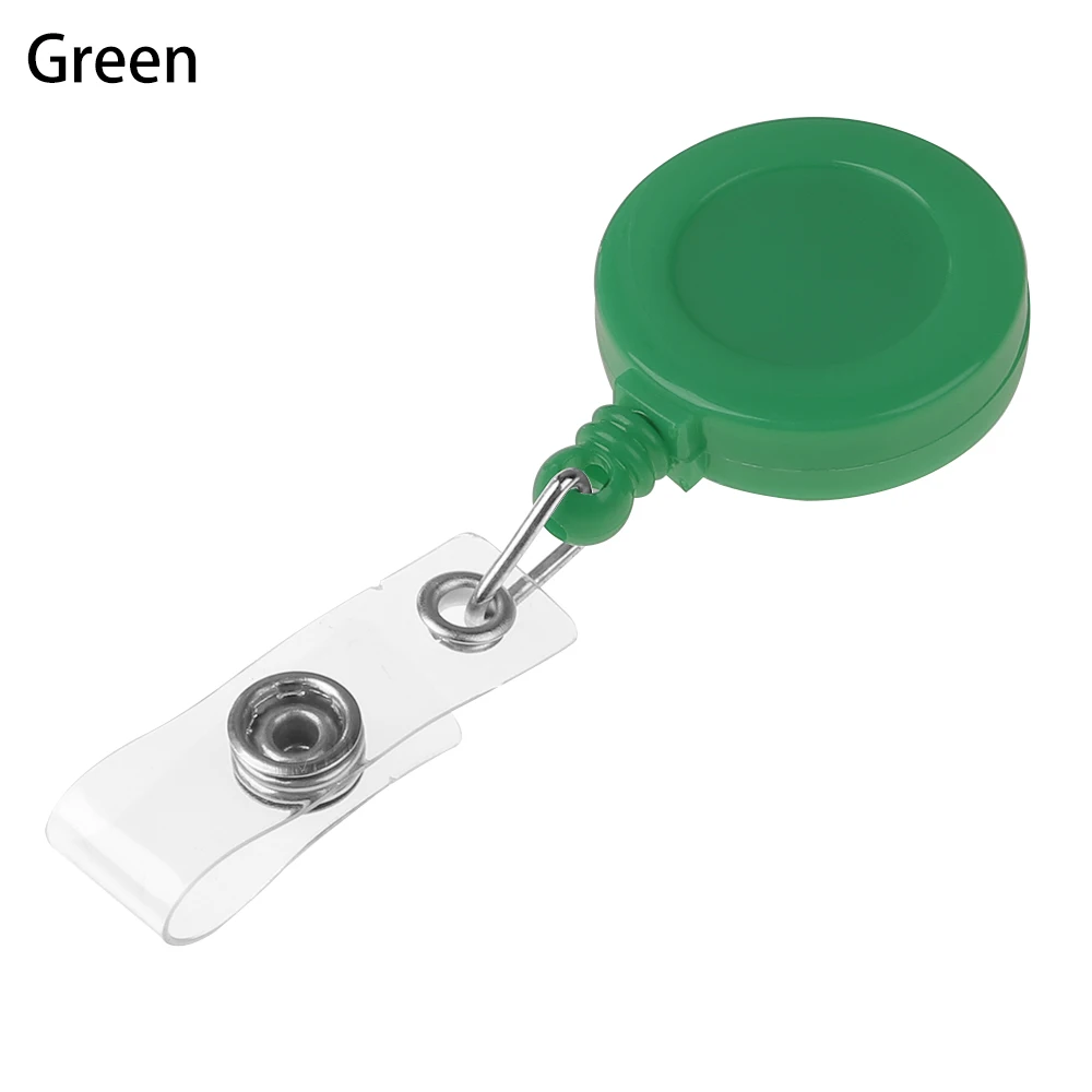 2pcs StyleB-Green 1/2 шт., унисекс, выдвижная катушка, тяга, брелок, ID значок, ремешок, имя, бирка, брелок, держатель для карт, зажим для ремня, прочное кольцо для ключей, сумка, цепь, зажим - Цвет: 2pcs StyleB-Green