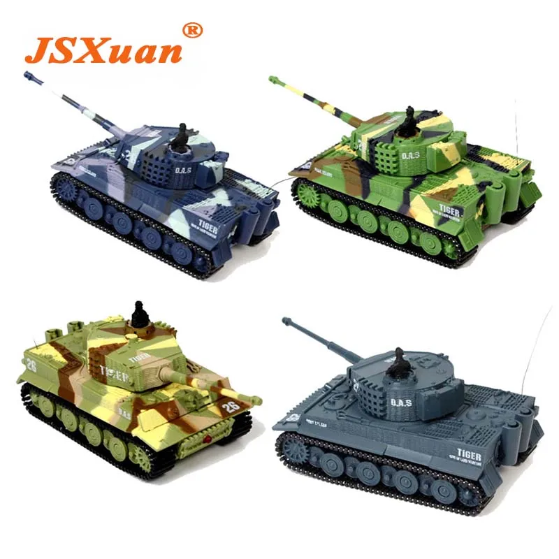 JSXuan Фирменная Новинка TIGER RC боевой танк 14CH 1: 72 Масштаб дистанционное управление имитация Panzer Мини Танк детские игрушки подарок