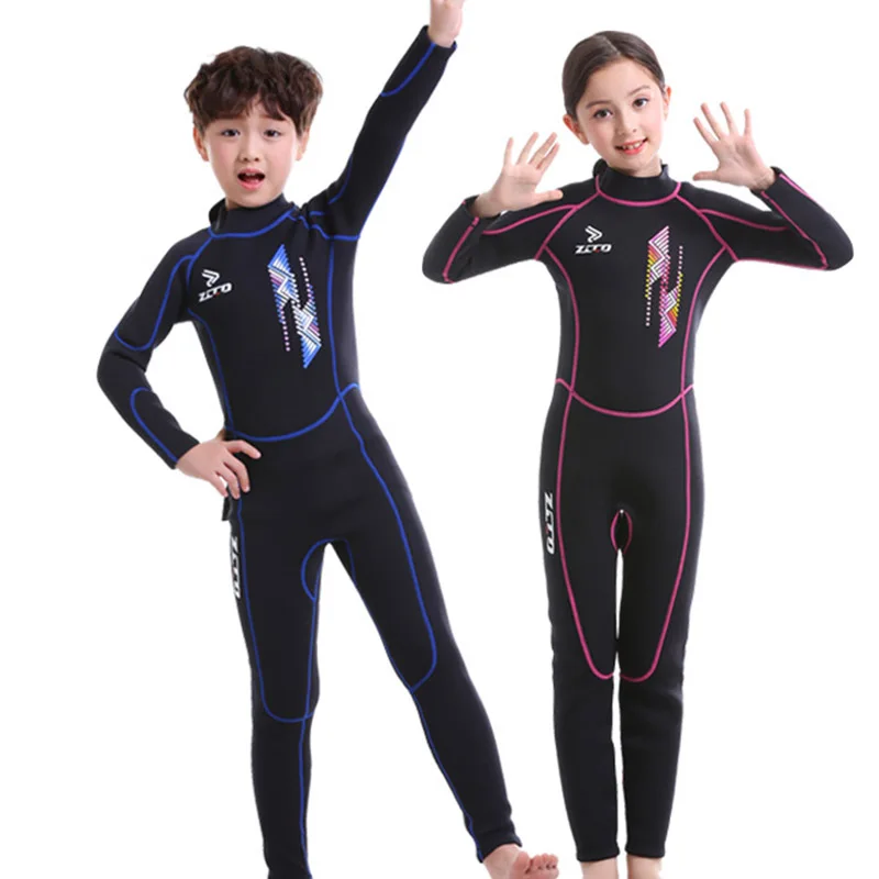 Новые детские гидрокостюмы для мальчиков и девочек с длинным рукавом защитой от