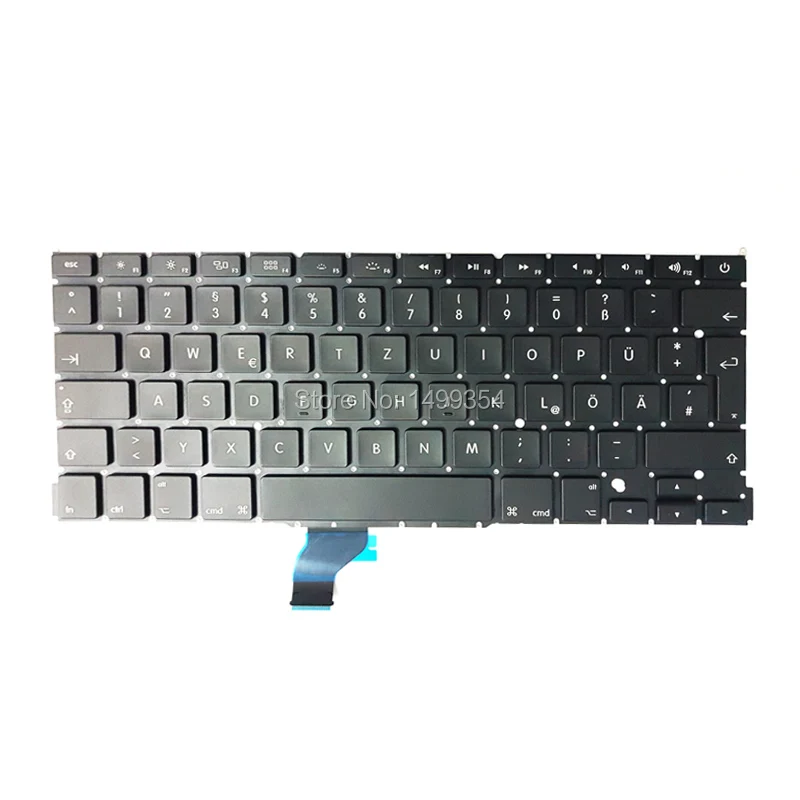 5 шт. новая A1502 немецкая клавиатура для Apple Macbook Pro 13 ''Retina немецкий стандарт 2013 2014