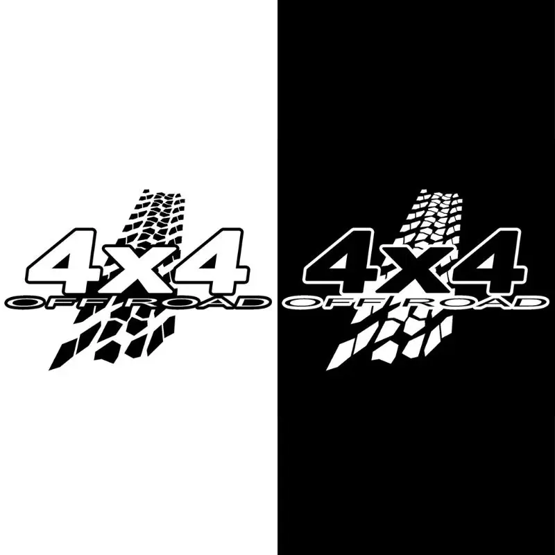 Виниловые наклейки для автомобиля Funny4X4 внедорожников черный/белый 20 см * 13 6