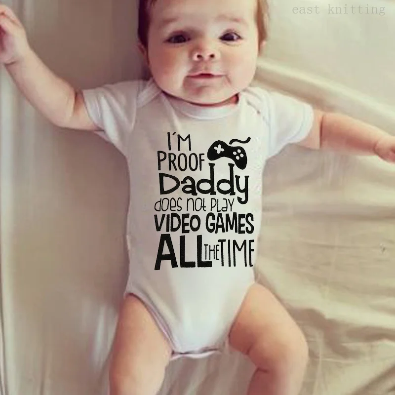 Детский комбинезон DERMSPE для новорожденных с коротким рукавом и надписью летняя