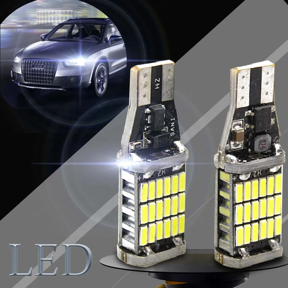 2 шт. стоп сигналы T15 1156 1157 7443 7440 LED 45SMD|Сигнальная лампа| |