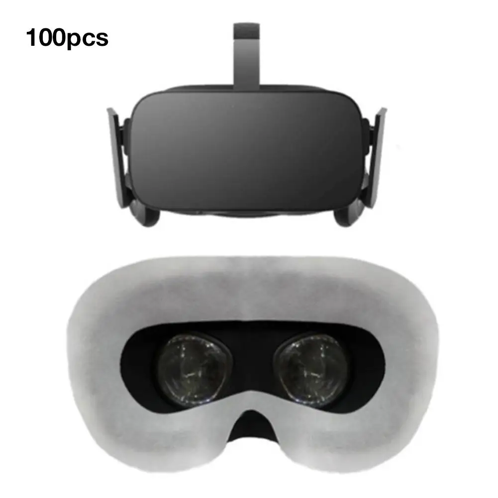 100 шт. одноразовые маски для глаз VR дышащие из чистого хлопка впитывающие пот