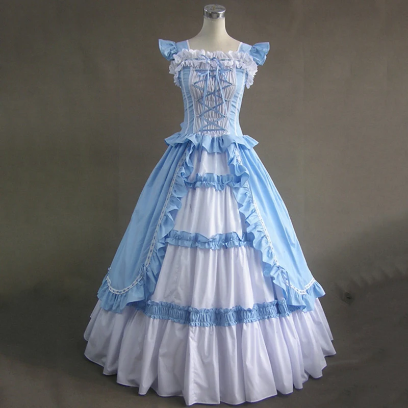 

Retro evening dress Vintage Vestidos Noble ancien togae Cosplay Costume Gothic Long ball gown Wedding Dress medieval Court dress