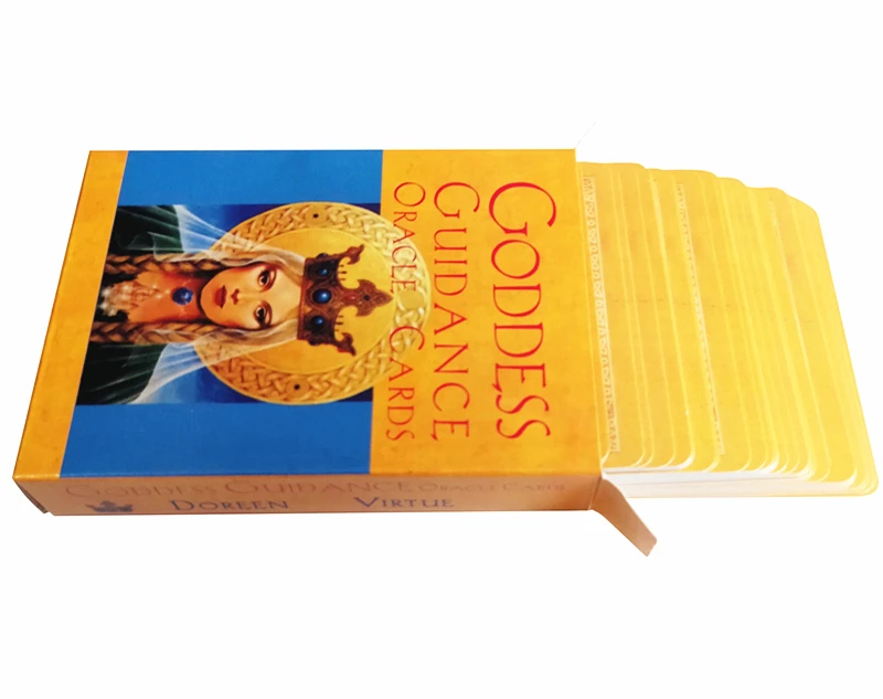 Полный английский богиня oracle карты палуба руководство гадания fate card Таро семья