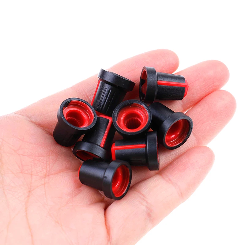 

8Pcs potentiometer knob switch cap inside 6mm outside 15mm * high 17mm Instrument Parts & Accessories