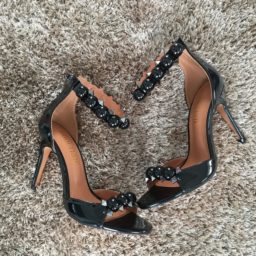 Женские босоножки на высоком каблуке туфли лодочки с ремешком и пряжкой