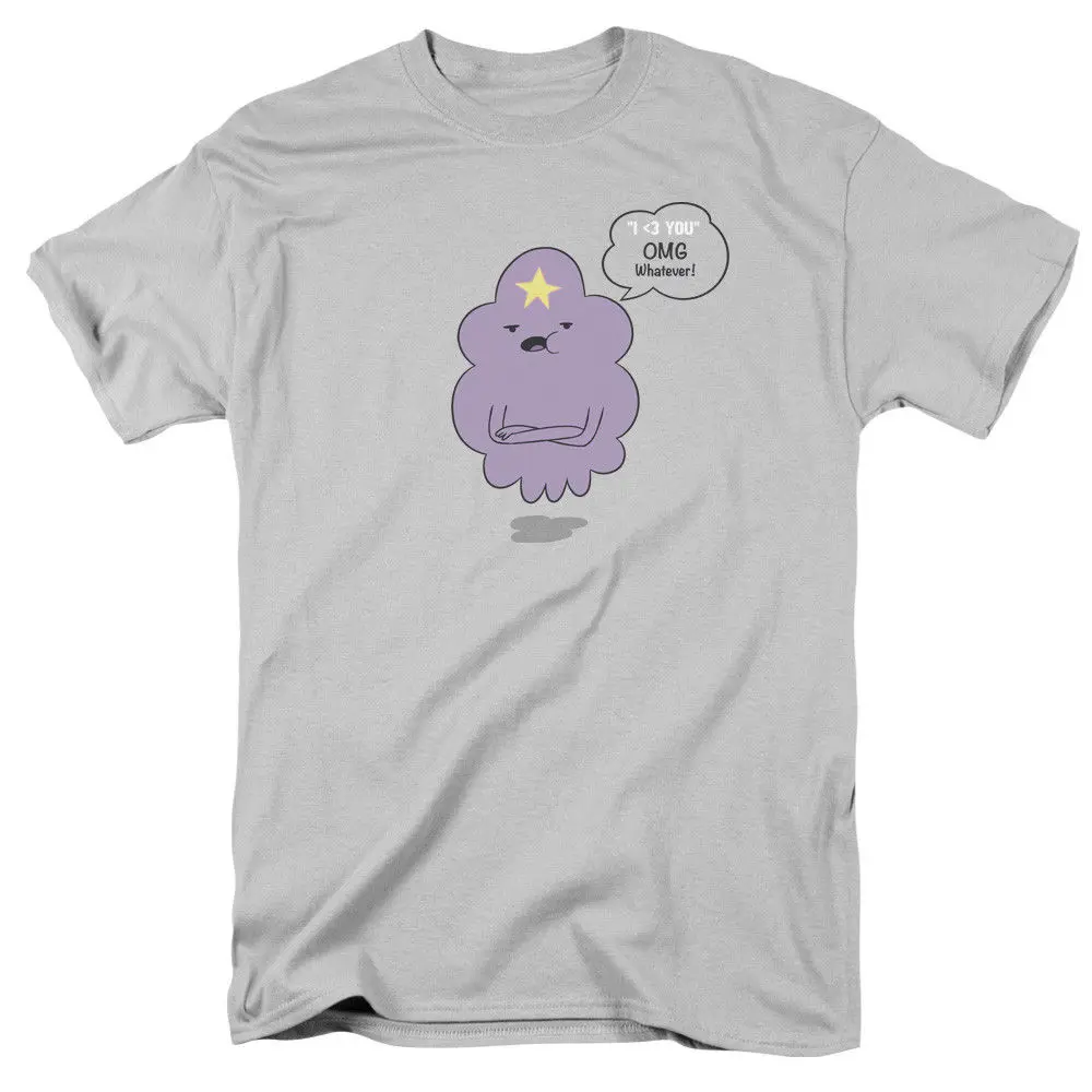 Adventure Time LSP OMG Серебряная Лицензированная взрослая футболка мужские