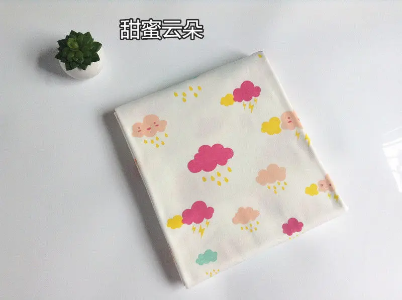50x190 см Двусторонняя Трикотажная хлопковая детская трикотажная ткань DIY Материал