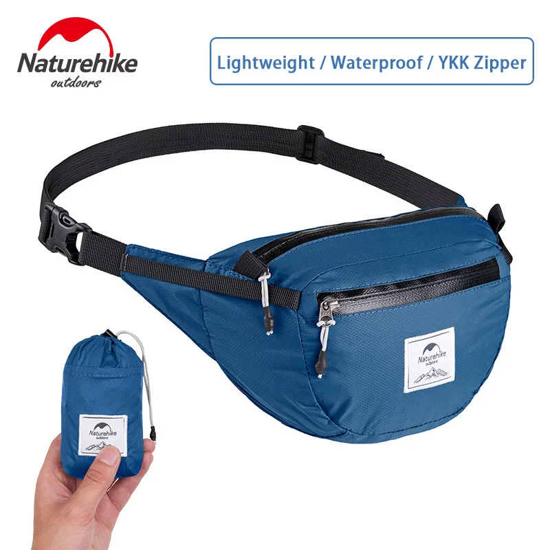 Naturehike Спортивная поясная сумка для бега унисекс Складная поясная Сумка Складная Многофункциональная Водонепроницаемая легкая нагрудная сумка