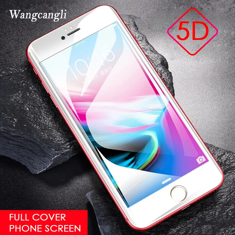 5D закаленное защитное стекло для экрана iPhone 6 6Plus 7 edge полное покрытие 8 Plus |