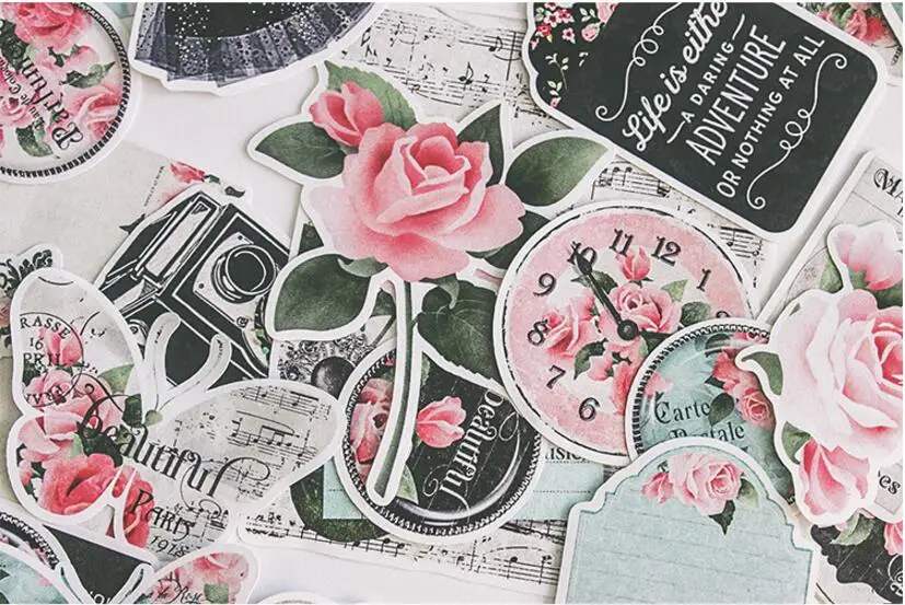 Винтаж письмо наклейки для скрапбукинга DIY Кореи kawaii серии альбом журнал Happy planner этикетка Изделия декоративные Стикеры пакет