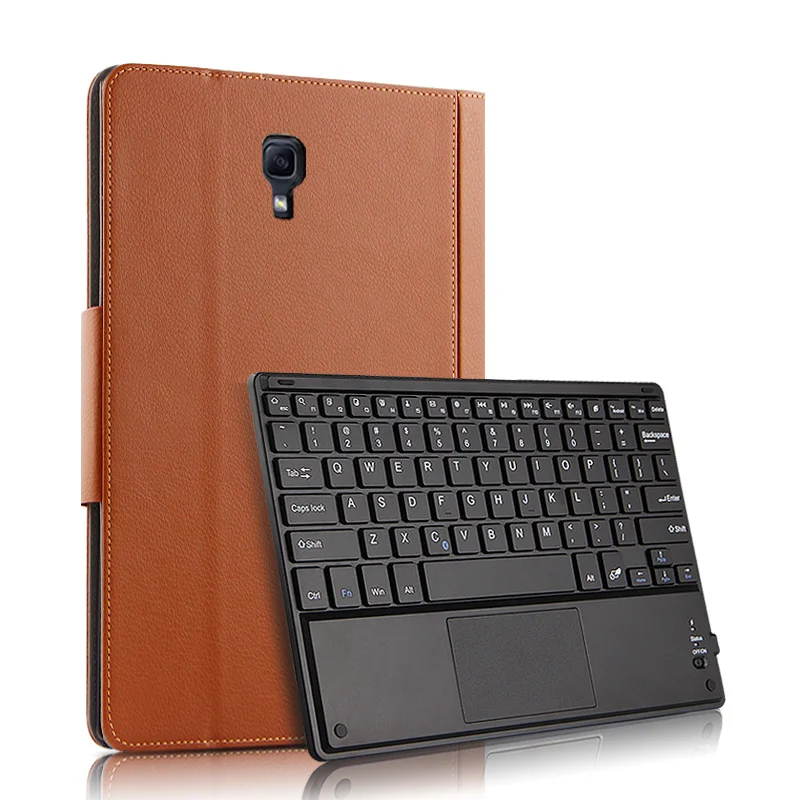 

Protector PU Leather shell Bluetooth keyboard case For Samsung Galaxy Tab A 10.5 SM T590 T595 tablet PC Protectiv Cover + pen