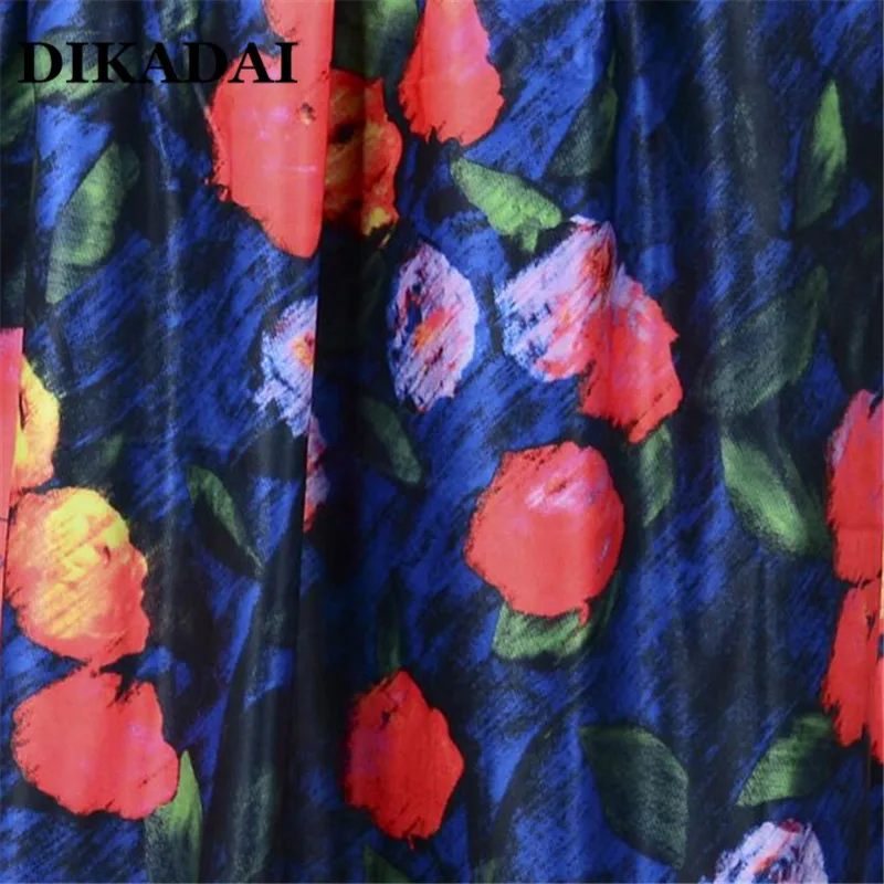 Дамы Макси длинное Юбки для женщин плюс Размеры Высокая талия с цветочным